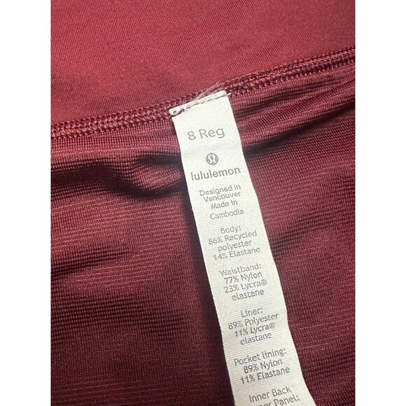 Lululemon Athletica | Deep Rouge Speed Up Shorts 2.5 Low/ Mid Rise | 8 - Picture 4 of 5